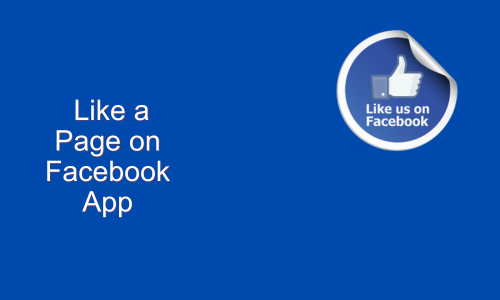 How to Like a Page on Facebook App